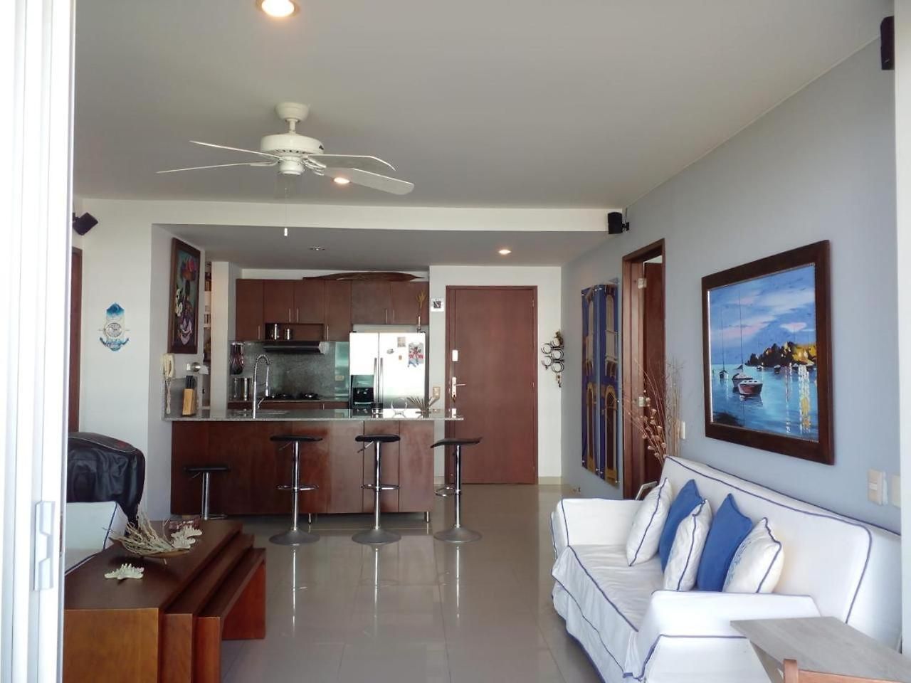 Apartamento 2mv-5g De 2 Alc Vista Al Mar Con A A Piscina Y Wifi