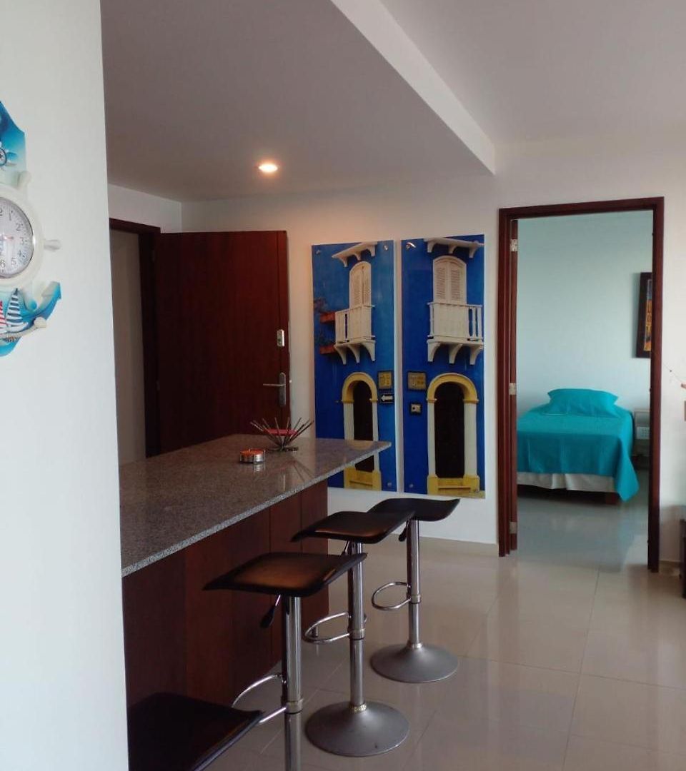 Apartamento 2mv-5g De 2 Alc Vista Al Mar Con A A Piscina Y Wifi Cartagena