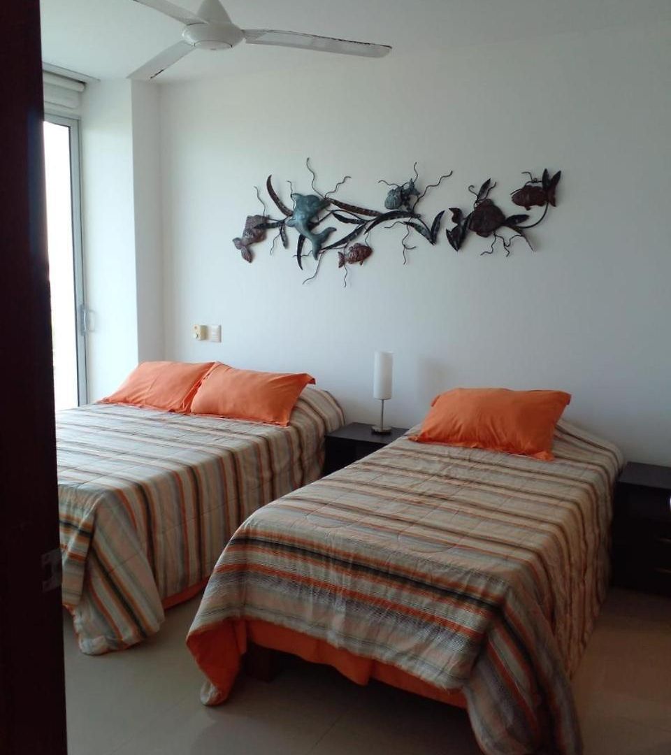 2mv-5g De 2 Alc Vista Al Mar Con A A Piscina Y Wifi Apartamento Cartagena