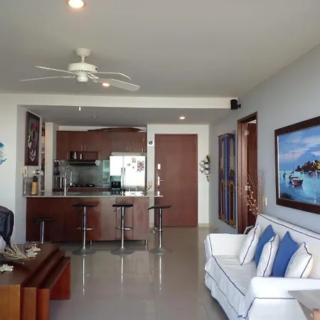 Apartamento 2mv-5g De 2 Alc Vista Al Mar Con A A Piscina Y Wifi